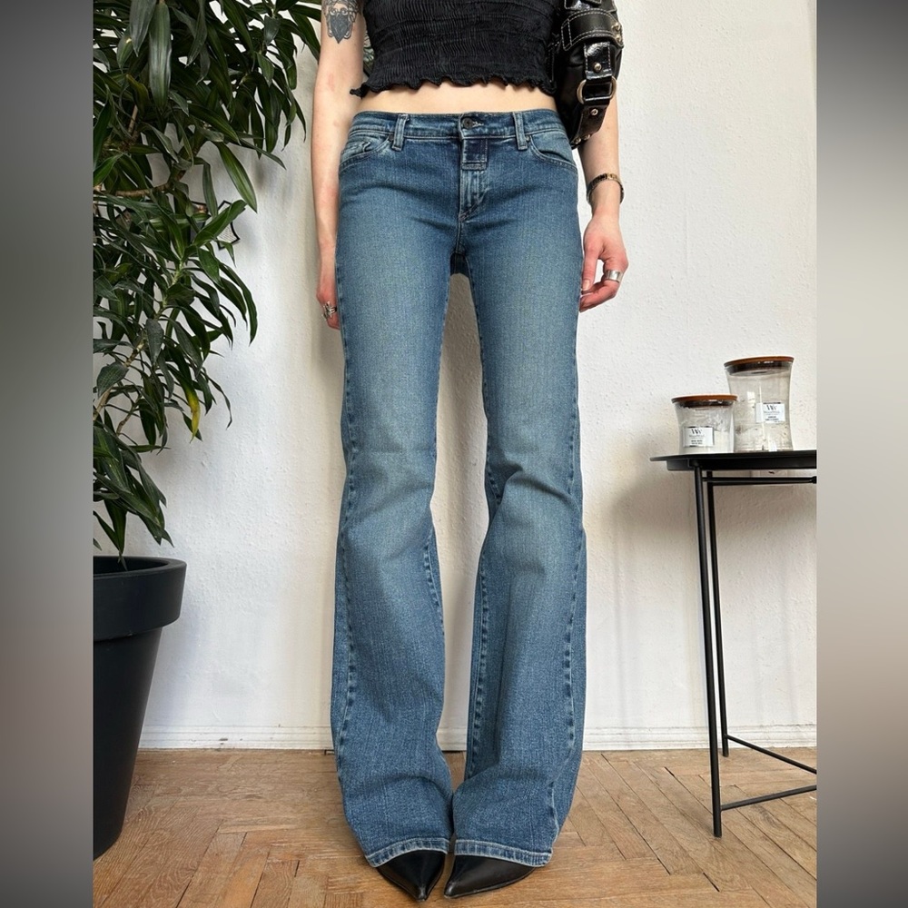 Marithe Francois Girbaud low rise flare jeans